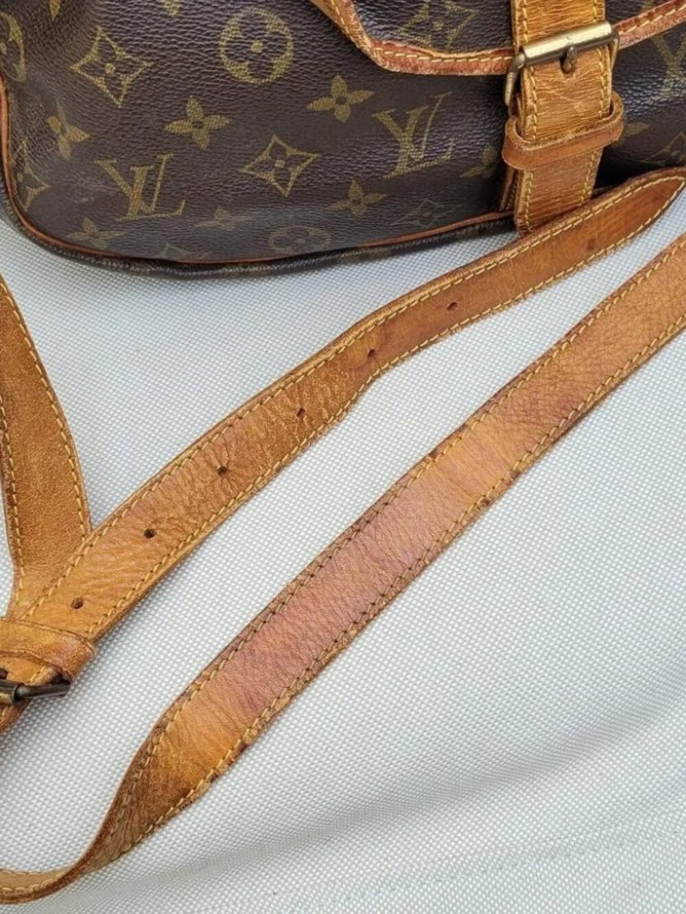 Louis Vuitton Shoulder Bag Saumur 35 Browns Monogram - Picture 10 of 14